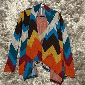 Colorful Chevron Pattern Women Sweater